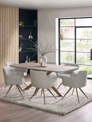 Julian Bowen Ivory Noah Dining Chair - Image 16 of 16
