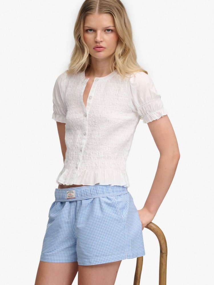 Superdry Smocked Blouse - Imagen 1 de 5