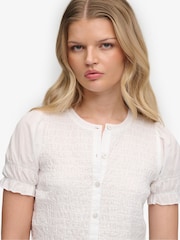 Balta - Superdry raukta palaidinė - 7 paveikslėlis iš 8