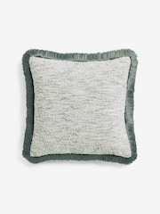 وسادة كرسي بفرشات Boucle مع شراريب 50 X 50 سم - Image 2 of 4