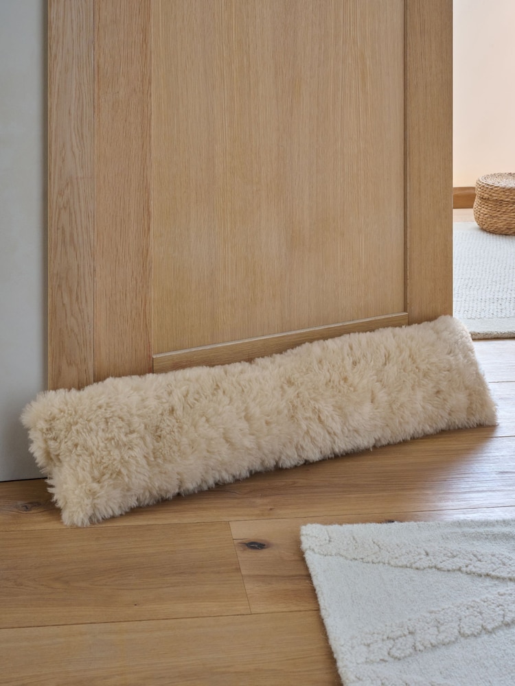 Natural Shearling Draught Excluder - Image 1 of 3