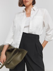 Simply Be Black Tailored Wide Leg Trouser - Image 3 of 4