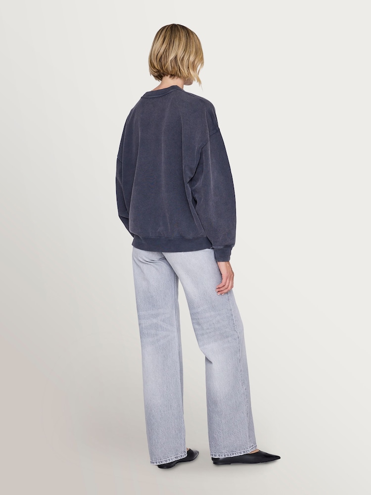 ANINE BING Grey Miles Tiger Sweatshirt - Image 2 of 3