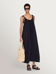 ANINE BING Black Flora Dress - Image 1 of 3