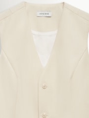 ANINE BING Cream Mario Vest - Image 2 of 2