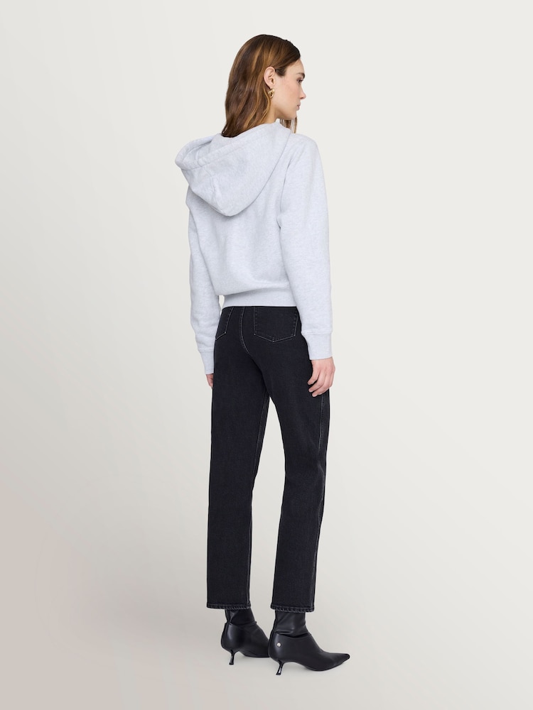 ANINE BING Grey Casper Zip-Up Hoodie - Image 2 of 5