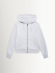 ANINE BING Grey Casper Zip-Up Hoodie - Image 4 of 5