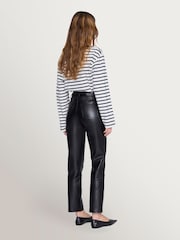 ANINE BING Navy Stripe Newton T-Shirt - Image 2 of 5