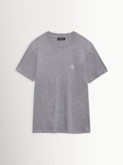 ANINE BING Grey Soft Stencil Walker T-Shirt - Image 3 of 5
