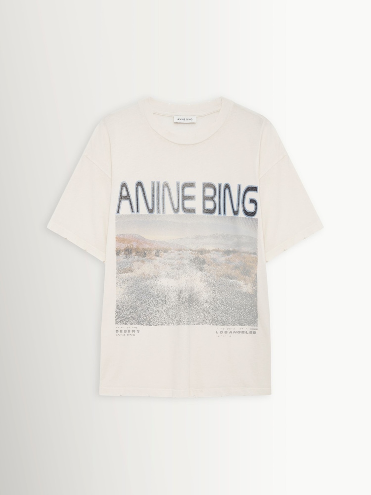ANINE BING White Wildflowers Cade T-Shirt - Image 3 of 3