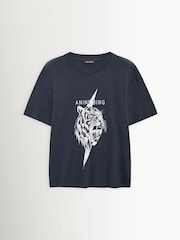 ANINE BING Black Tiger Wagner T-Shirt - Image 3 of 3