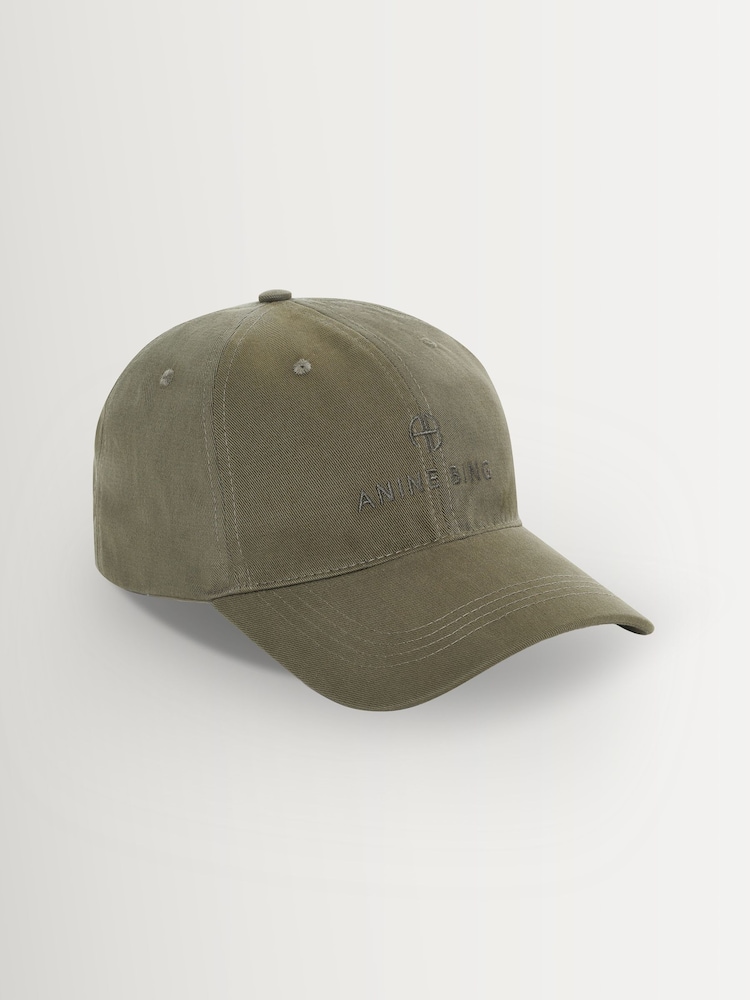 ANINE BING Green Washed Smoke Jeremy Baseball Cap - Image 1 of 3