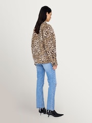 ANINE BING Natural Flynn Leo Jacket - Image 2 of 3