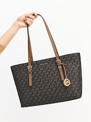 Michael Kors Brown/Acorn Quinn Medium Tote Bag - Image 5 of 10
