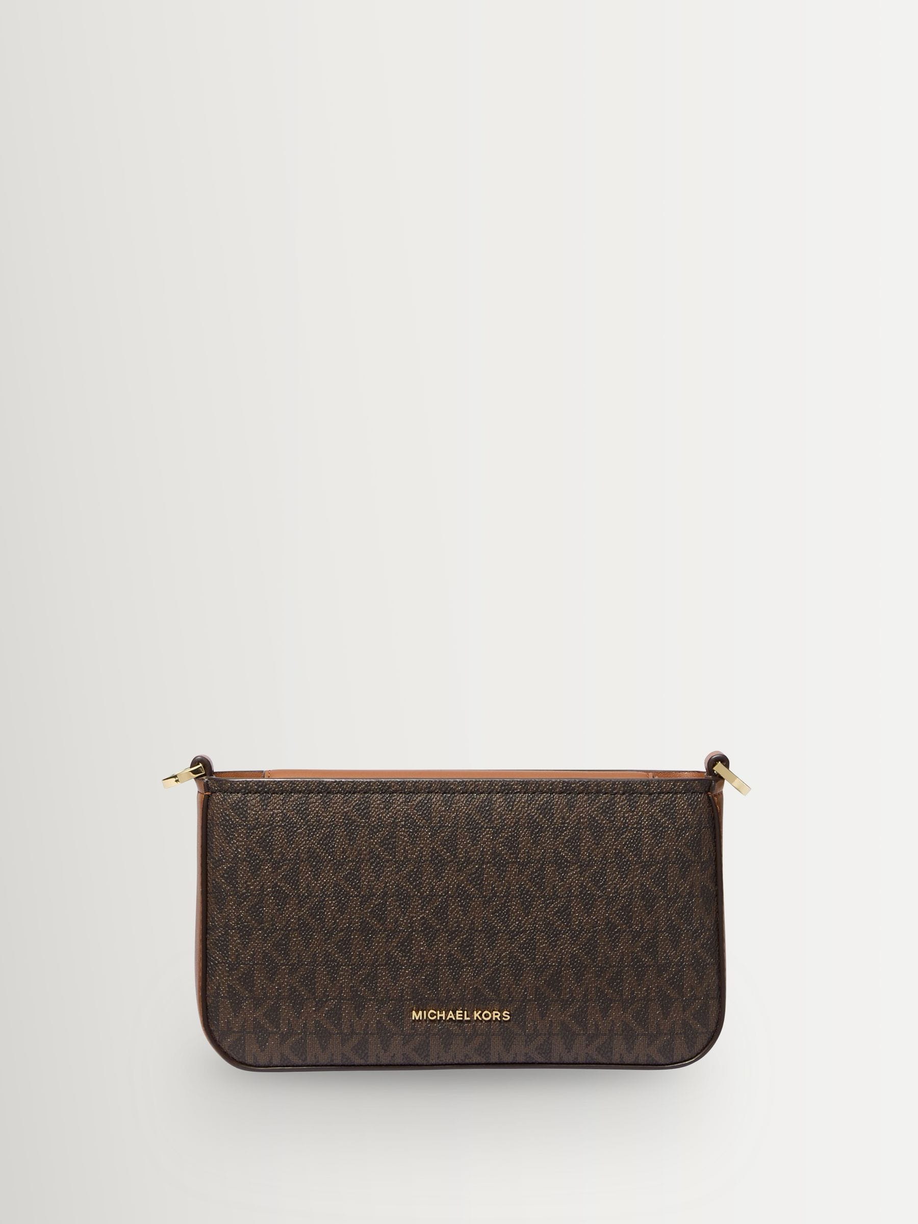 Buy Michael Kors Brown/Acorn Bryant Small Cross-Body Pouchette Bag