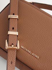 Michael Kors Brown Bryant Small Cross-body Pouchette Bag - Image 8 of 10