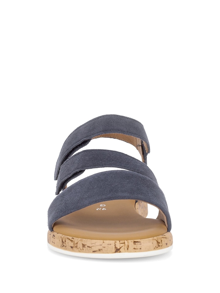 Gabor Blue Oporto Strap Sandals - Image 2 of 5 Gabor Blue Oporto Strap Sandals - Image 2 of 5