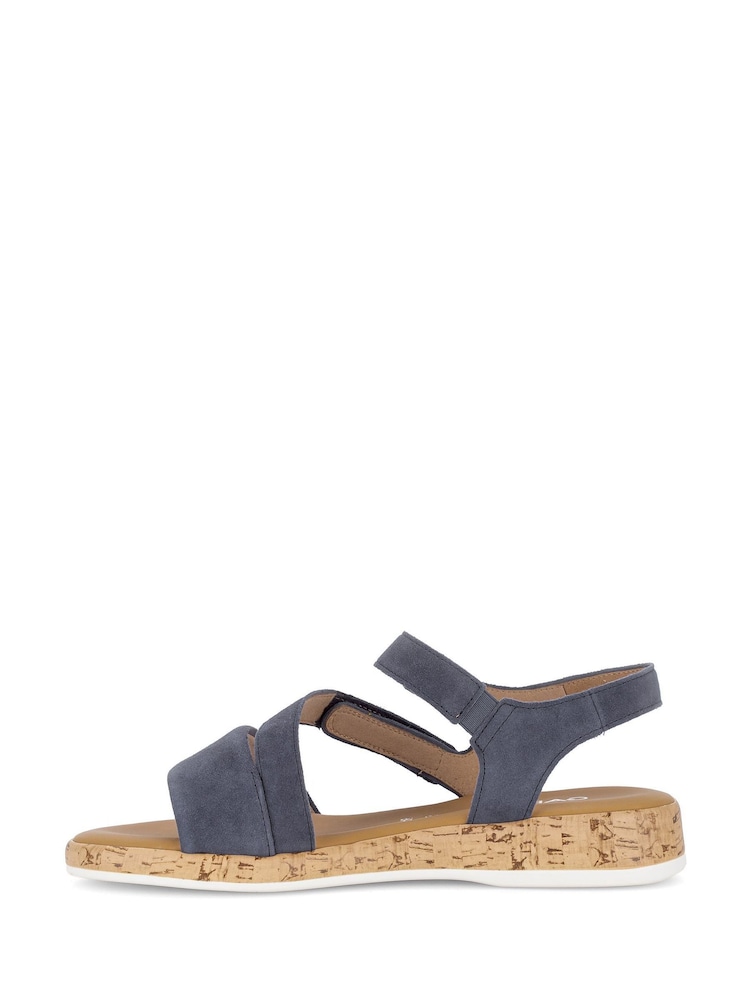 Gabor Blue Oporto Strap Sandals - Image 5 of 5 Gabor Blue Oporto Strap Sandals - Image 5 of 5