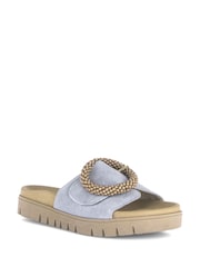 Gabor Blue Everly Mule Sandals - Image 3 of 5