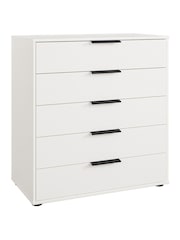 Wiemann White Philadelphia 5 Drawer Chest - Image 2 of 3