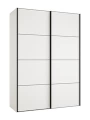 Wiemann White Philadelphia 1.5m Sliding Wardrobe - Image 2 of 4