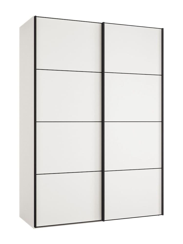Wiemann White Philadelphia 1.5m Sliding Wardrobe - Image 2 of 4 Wiemann White Philadelphia 1.5m Sliding Wardrobe - Image 2 of 4