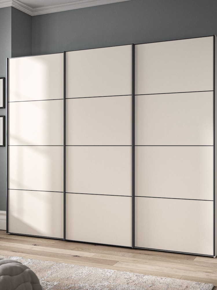 Wiemann Champagne Cream Philadelphia 2.5m Sliding Wardrobe - Image 1 of 4