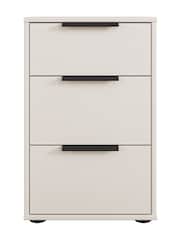 Wiemann Champagne Cream Philadelphia 3 Drawer Bedside Table - Image 3 of 3