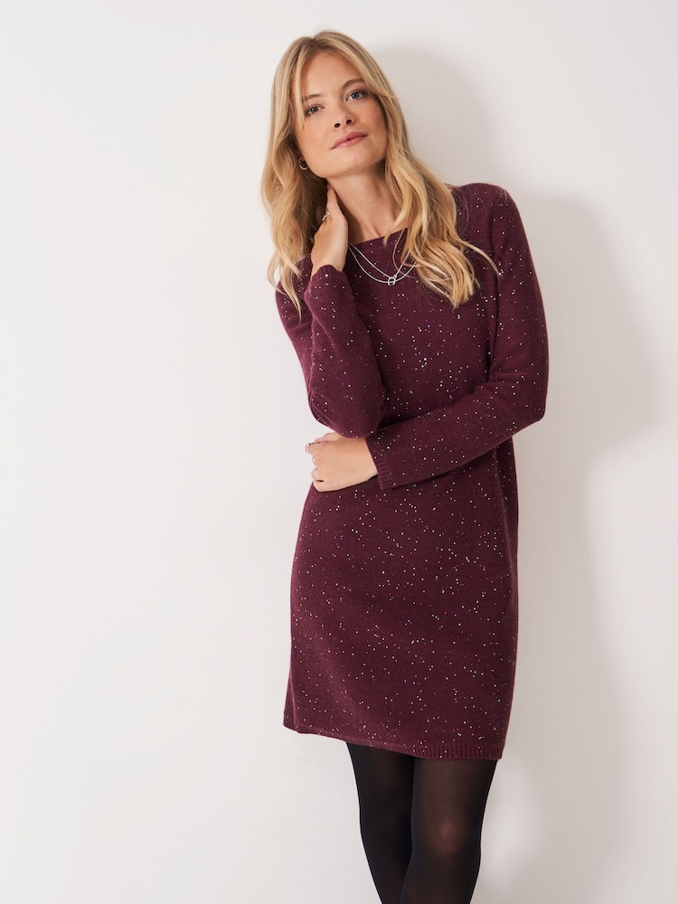 Silver Sparkle Knit Dress Buy Crew Clothing Red Cara Knitted Glitterball  Dress From Next Denmark