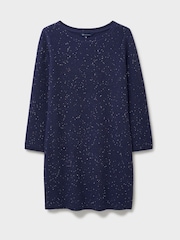 Crew Clothing Blue Cara Knitted Glitterball Dress - Image 5 of 5