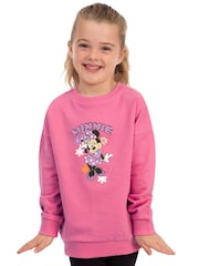 Character Pink Minnie Mouse Girls Sweatshirt - Image 7 of 12