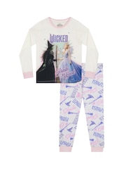 Character Cream Wicked Friends For Good Long Pyjamas Set For Girls - Image 1 of 10