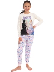 Character Cream Wicked Friends For Good Long Pyjamas Set For Girls - Image 10 of 10