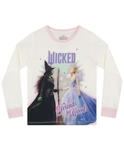 Character Cream Wicked Friends For Good Long Pyjamas Set For Girls - Image 2 of 10