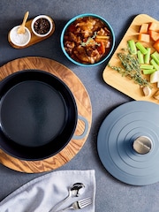 Morphy Richards Blue Cast Aluminium Casserole Dish - Image 2 of 6