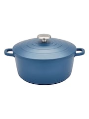 Morphy Richards Blue Cast Aluminium Casserole Dish - Image 6 of 6