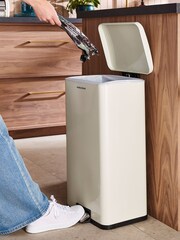 Morphy Richards Cream Rectangular Kitchen Bin 30L - Image 1 of 4