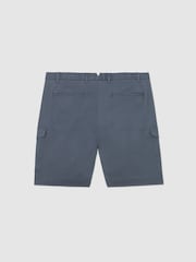 Airforce Blue - Reiss Wicket Cargo Cotton Cargo Chino Shorts with Stretch - Bild 4 von 5