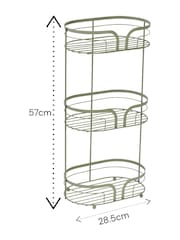 Showerdrape Dante Floor and 2 Tier Shower Caddy Set - Imagen 4 de 5