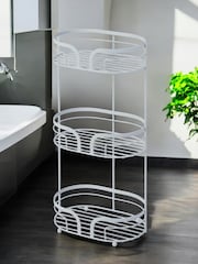 Showerdrape Dante Floor and 2 Tier Shower Caddy Set - Imagen 1 de 5