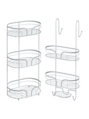 Showerdrape Dante Floor and 2 Tier Shower Caddy Set - Imagen 3 de 5