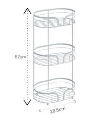 Showerdrape Dante Floor and 2 Tier Shower Caddy Set - Imagen 4 de 5