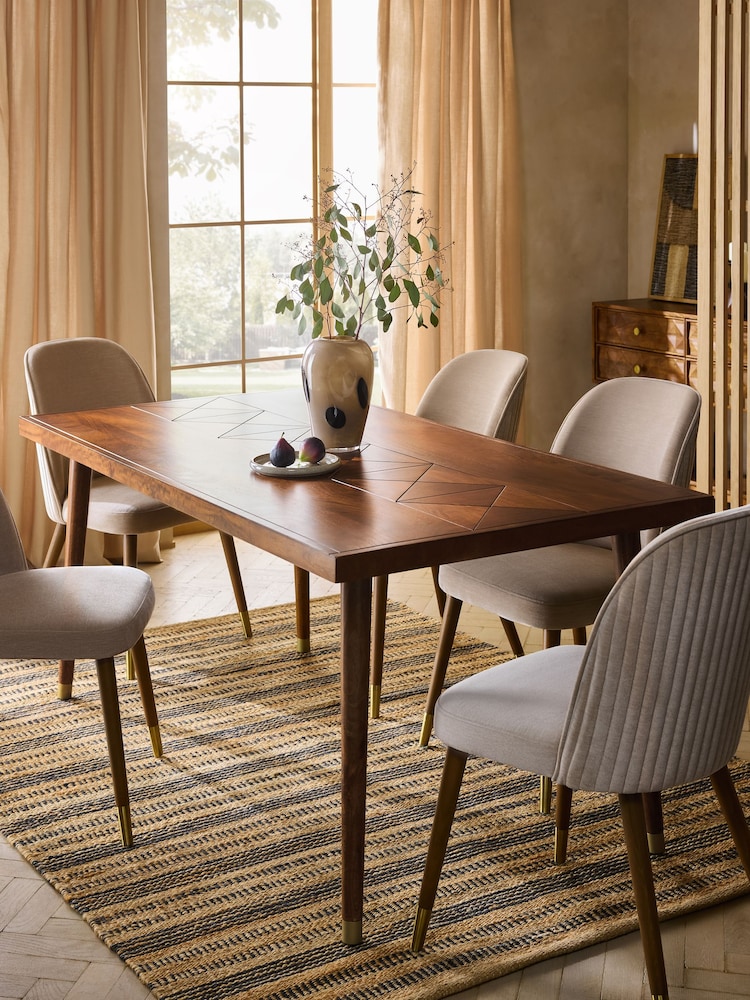 Natural Lloyd 6 Seater Dining Table - Image 1 of 8 Natural Lloyd 6 Seater Dining Table - Image 1 of 8