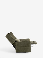 Cotswold Chenille Dark Green Pendry Recliner Chair - Image 11 of 14