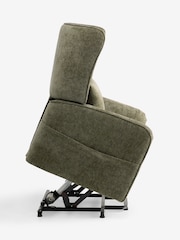 Cotswold Chenille Dark Green Pendry Recliner Chair - Image 12 of 14