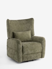 Cotswold Chenille Dark Green Pendry Recliner Chair - Image 9 of 14