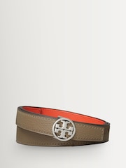 Tory Burch Orange 1" Miller Reversible Belt - Image 2 of 2