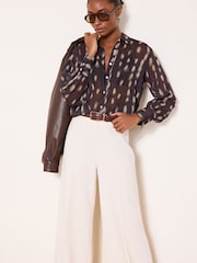 Lipsy Deer Chiffon Printed Shirt - Image 1 of 4