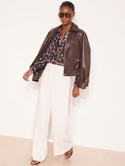 Lipsy Deer Chiffon Printed Shirt - Image 3 of 4