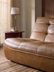 Vintaged Faux Leather Light Brown Lucca 3 Seater Small Sofa - Image 2 of 9